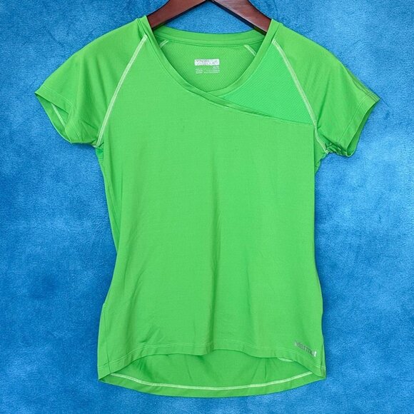 Marmot Green Stretch Polyester Athletic Top, Size M - Picture 1 of 4